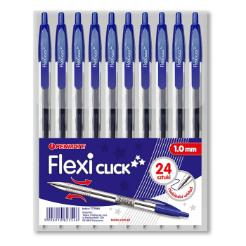 Długopis FLEXI Click wkład niebieski 1,0mm Penmate