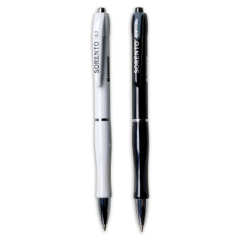 Długopis olejowy Sorento Black & White wkład niebieski 0,5mm Penmate